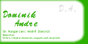 dominik andre business card